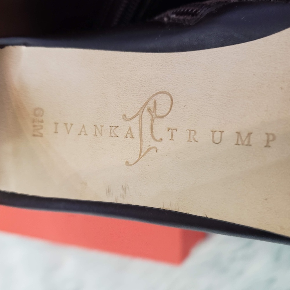 Ivanka Trump Brown Heeled Boots - Picture 2 of 4